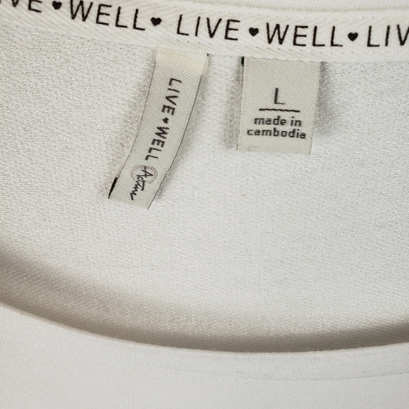 Cato's Live Well Orange Multicolored Short Sleeve Shirt Sz XL - Picture 5 of 7